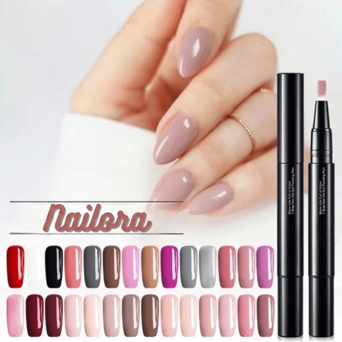 Nail Gel | Precise Nail Art with Gel Color | Fast - Drying and Long - Lasting | Nailora - Lovitzo