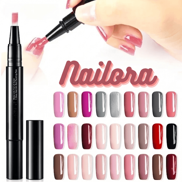 Nagelgel | Präzise Nagelkunst mit Gel-Farbe | Schnell trocknend und langanhaltend | Nailora