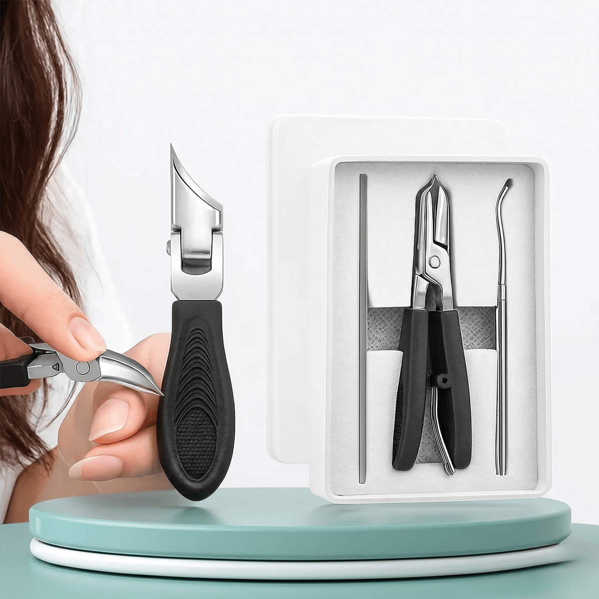 NailCare - 3 - Piece Nail Care Set for Ingrown Nails [50% Discount] - Lovitzo