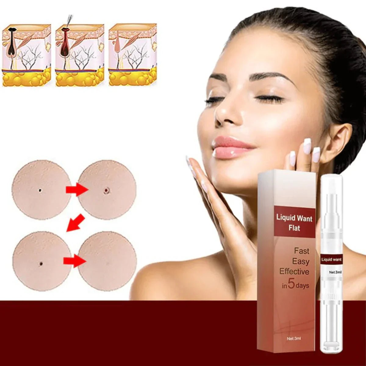 Nourishing Skin Serum with Tea Tree Oil & Herbal Extracts | Supports Clear Skin & Healthy Complexion - Lovitzo