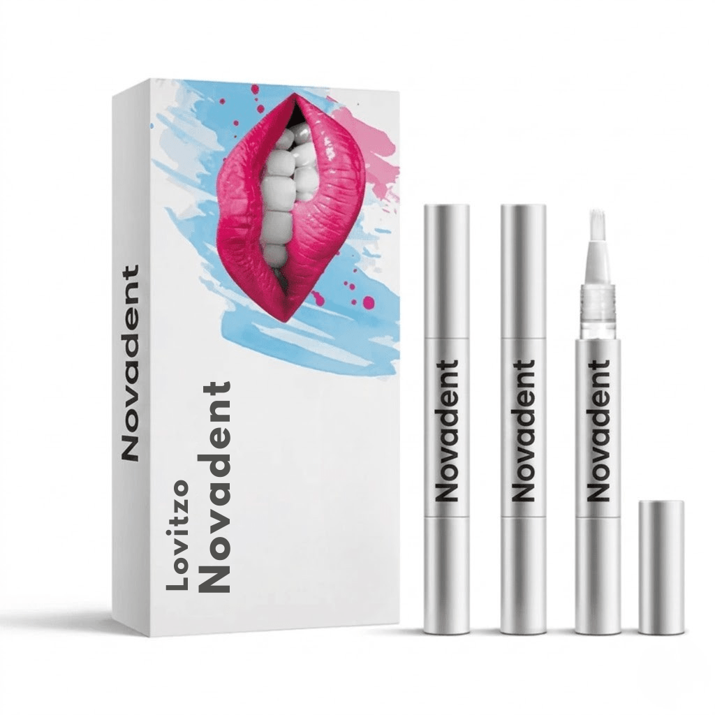 Novadent - Teeth Whitening Pen - Radiant smile in 10 minutes - Lovitzo