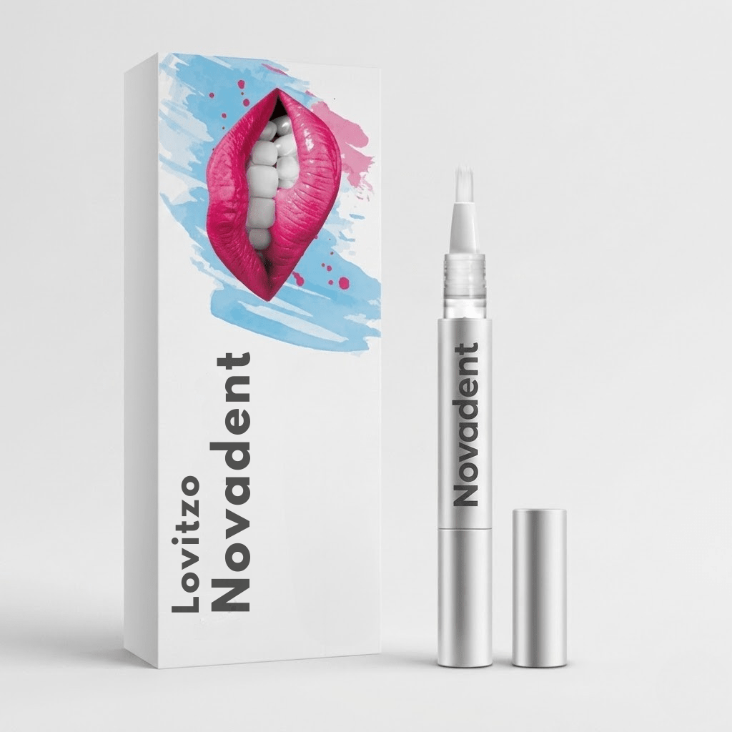 Novadent - Teeth Whitening Pen - Radiant smile in 10 minutes - Lovitzo
