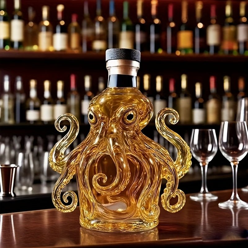 OctoPour™ / 3D Creative Shaped Wine Decanter - Reusable Whiskey and Wine Bottle Pourer - Lovitzo