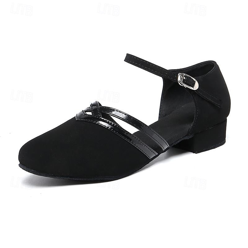 Lovitzo-Mode | Modern dance shoes for women, black, high-quality suede