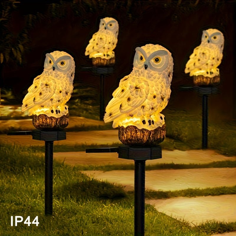 OwlGlow™ / Solar - Powered Resin Led Owl Light - Lovitzo