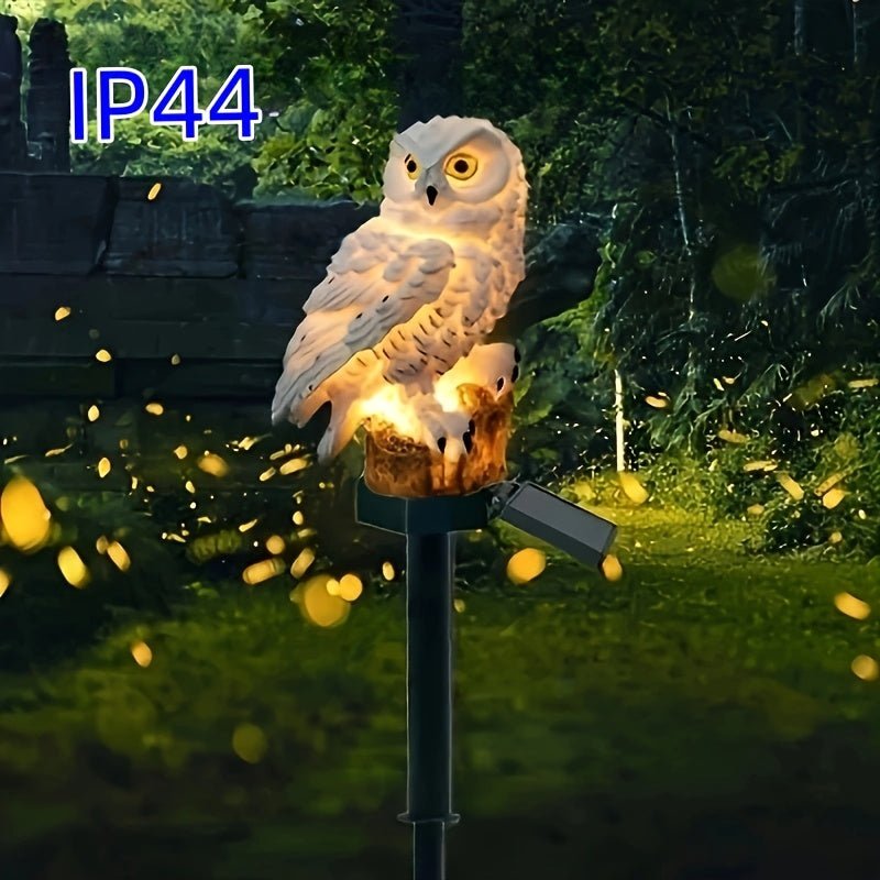 OwlGlow™ / Solar - Powered Resin Led Owl Light - Lovitzo