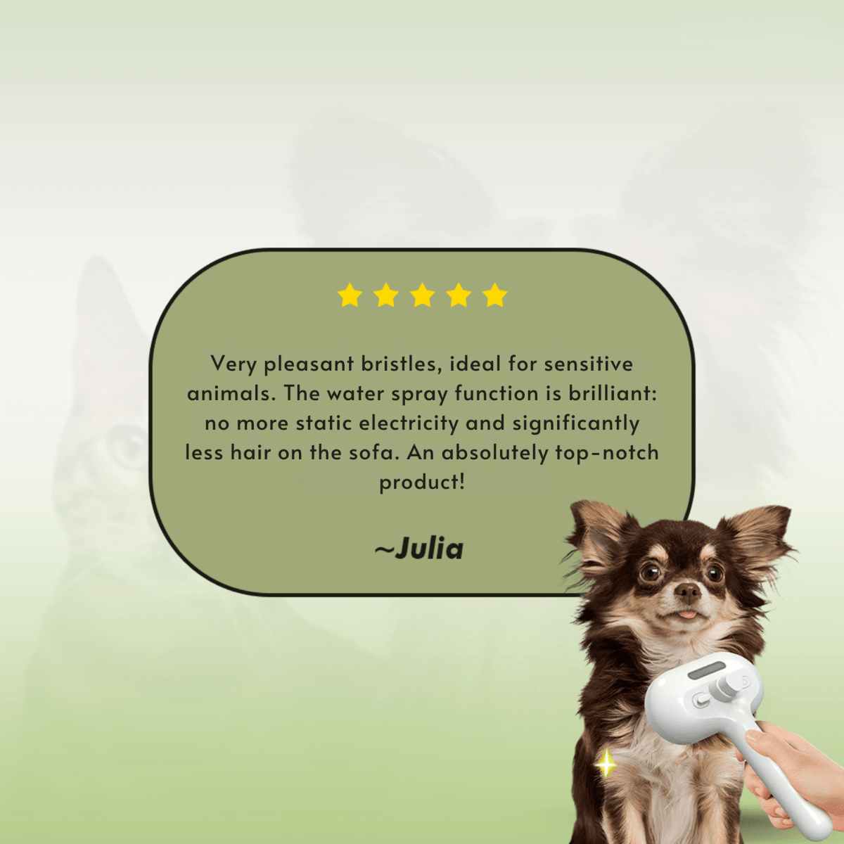 PawBrush – Spray Grooming Brush - Lovitzo