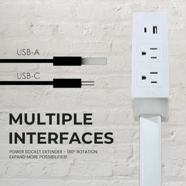 PlugPivot - Compact Electrical Outlet Extender | 180° Rotating - Lovitzo