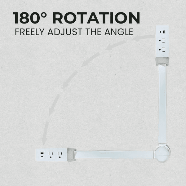 PlugPivot - Compact Electrical Outlet Extender | 180° Rotating - Lovitzo