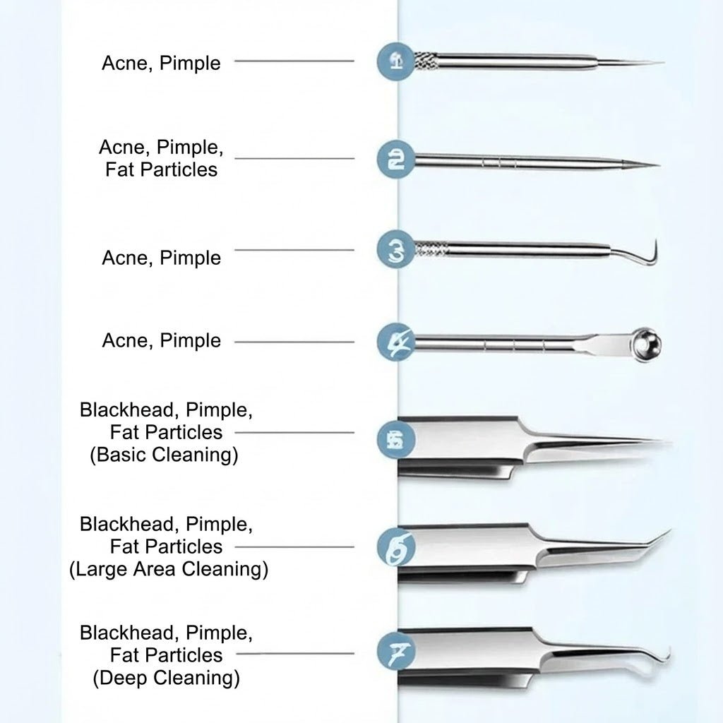 PoreCare Pro™ / Stainless Steel Blackhead Removal Tool Set - Lovitzo