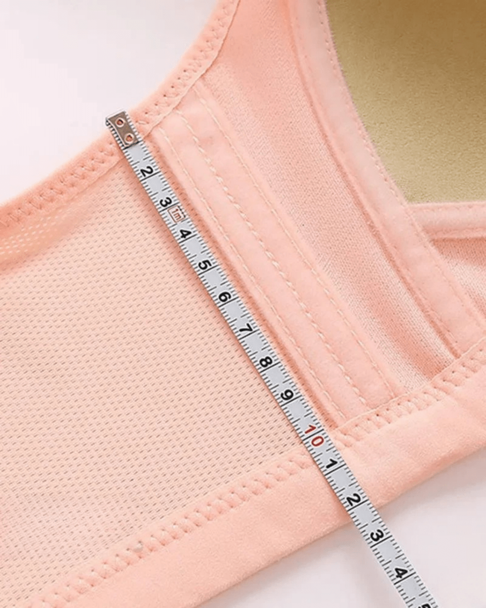 PureComfort - Wireless Lifting Bra with Button Front and Ruched Push Up Design - Lovitzo