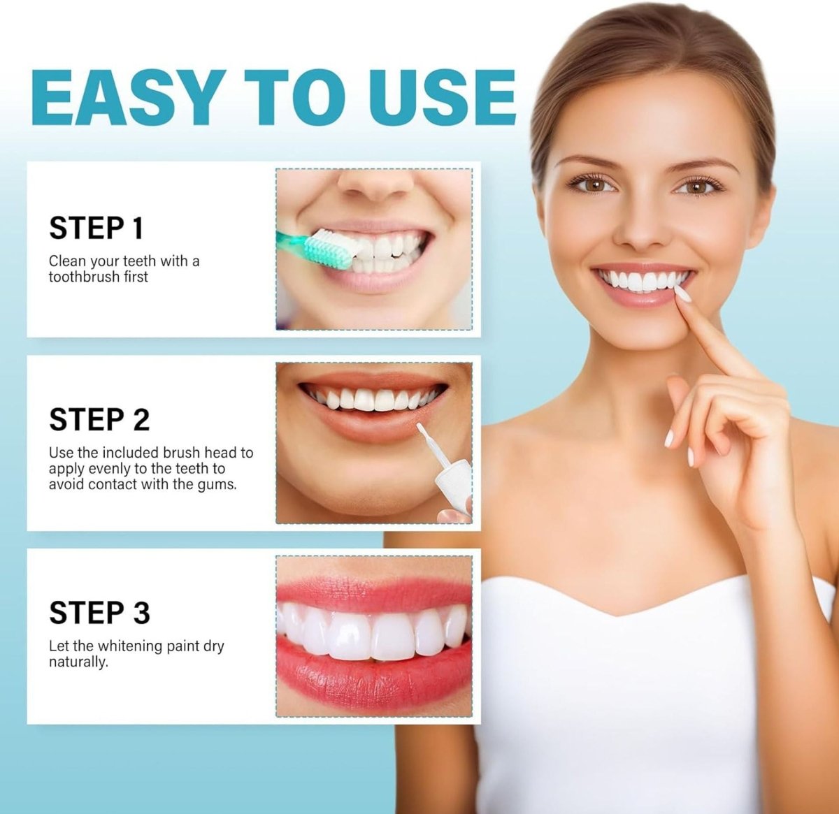 PureSmile - Instant Teeth Whitening Pigment Without Sensitivity - Lovitzo