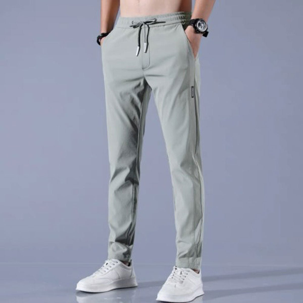 Quick - drying trousers with drawstring - Lovitzo