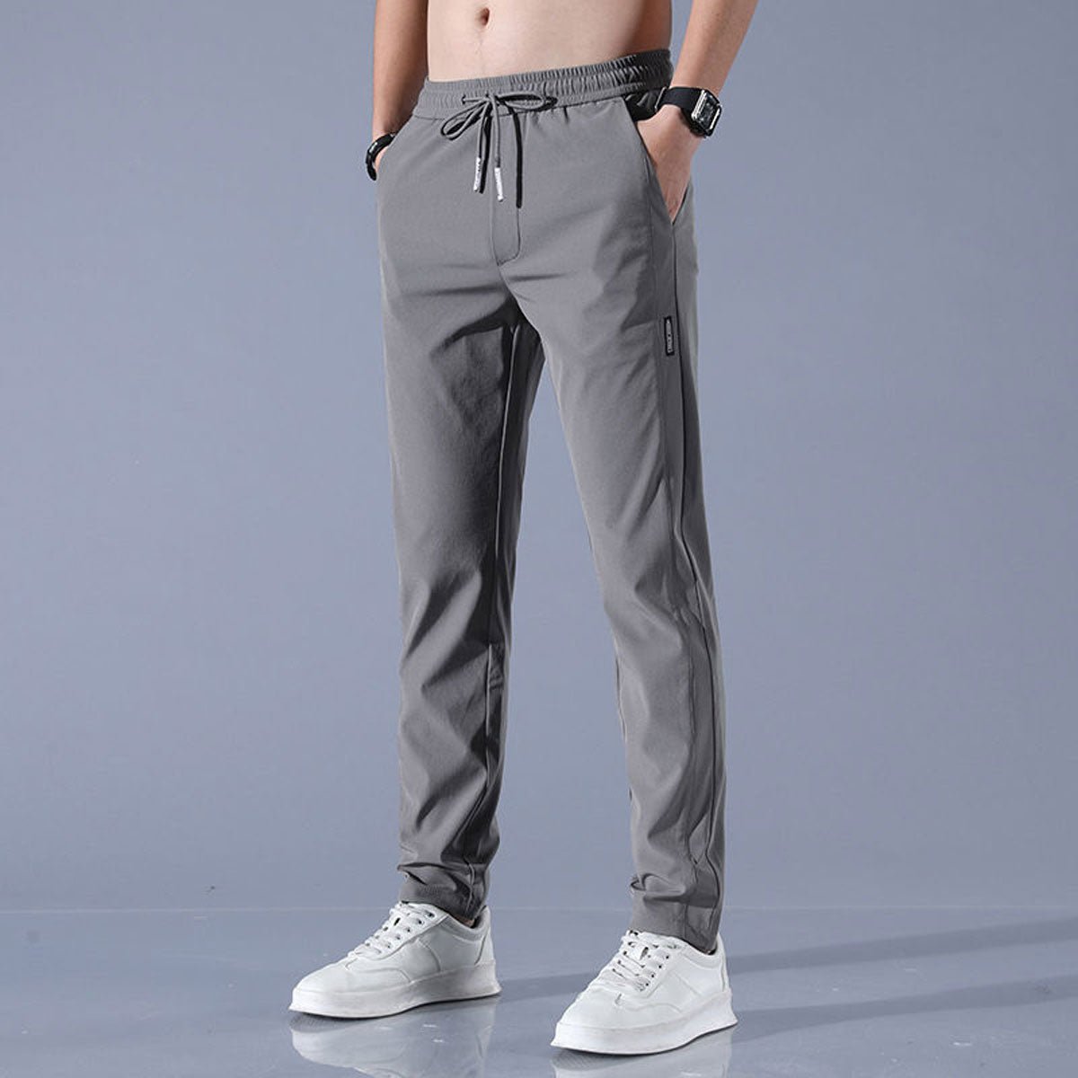 Quick - drying trousers with drawstring - Lovitzo
