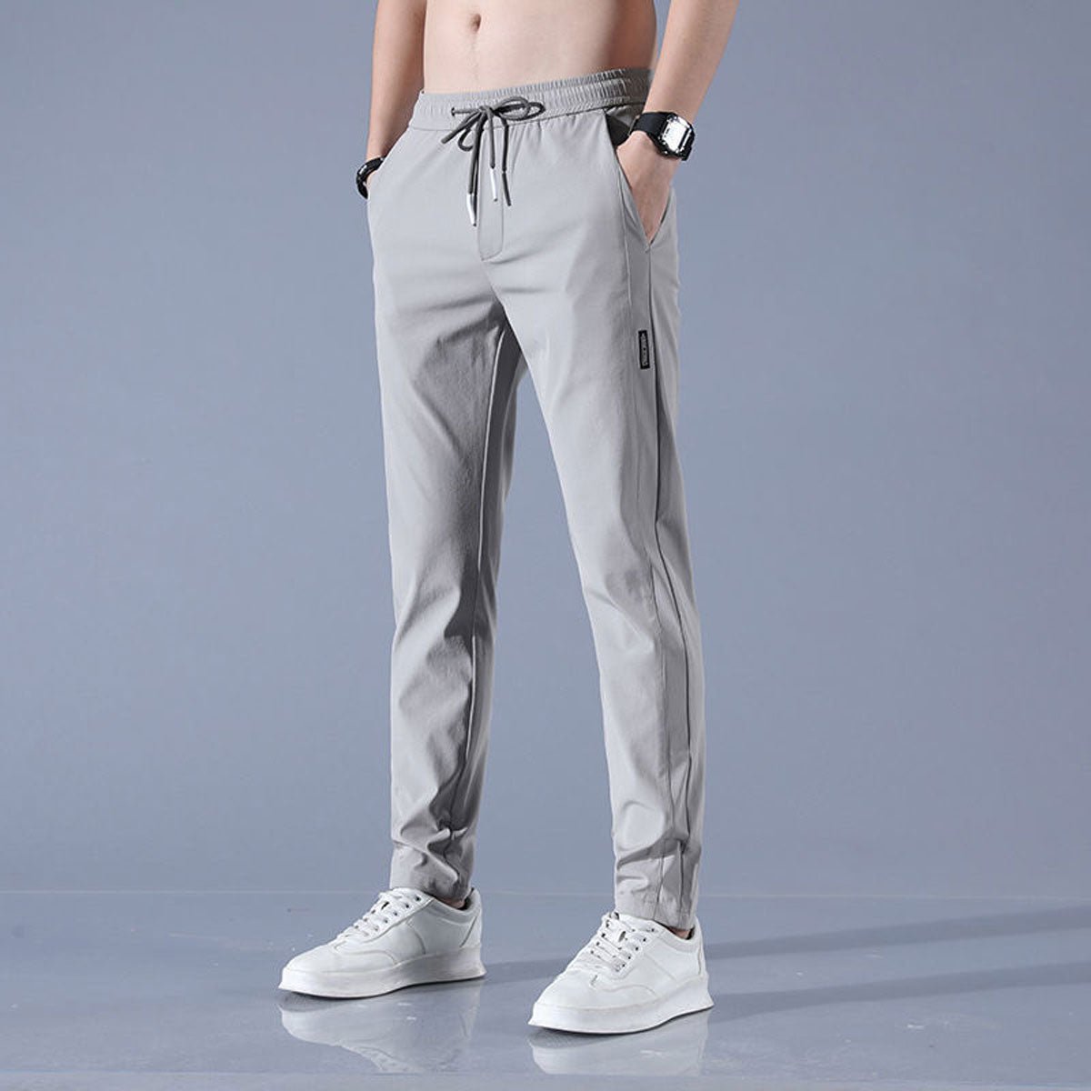 Quick - drying trousers with drawstring - Lovitzo