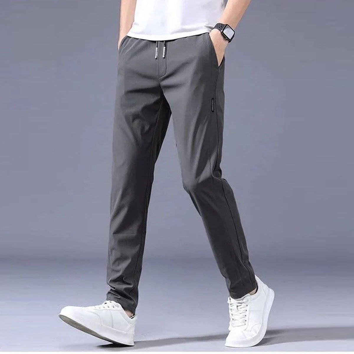 Quick - drying trousers with drawstring - Lovitzo