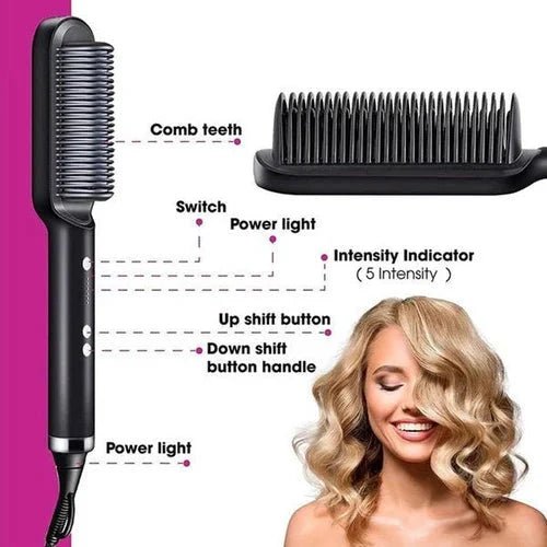 Quick Glam Hair Styling Comb | Fast, Easy Styling for All Hair Types - Lovitzo