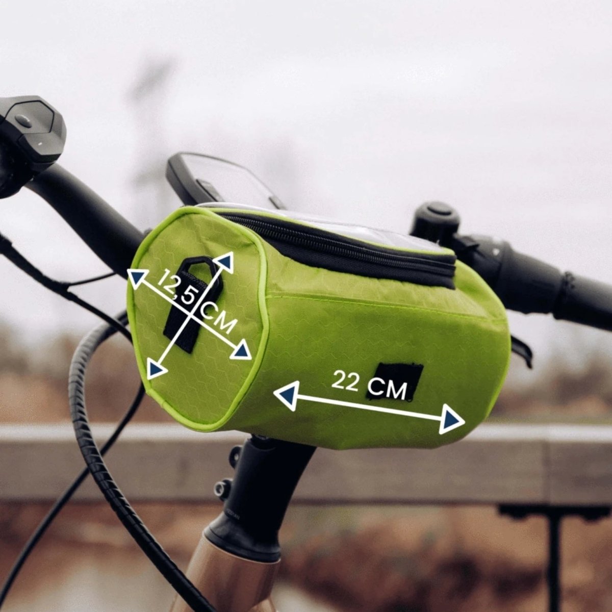 Rideva | Bicycle Handlebar Bag | Waterproof Bicycle Bag with Touchscreen - Lovitzo
