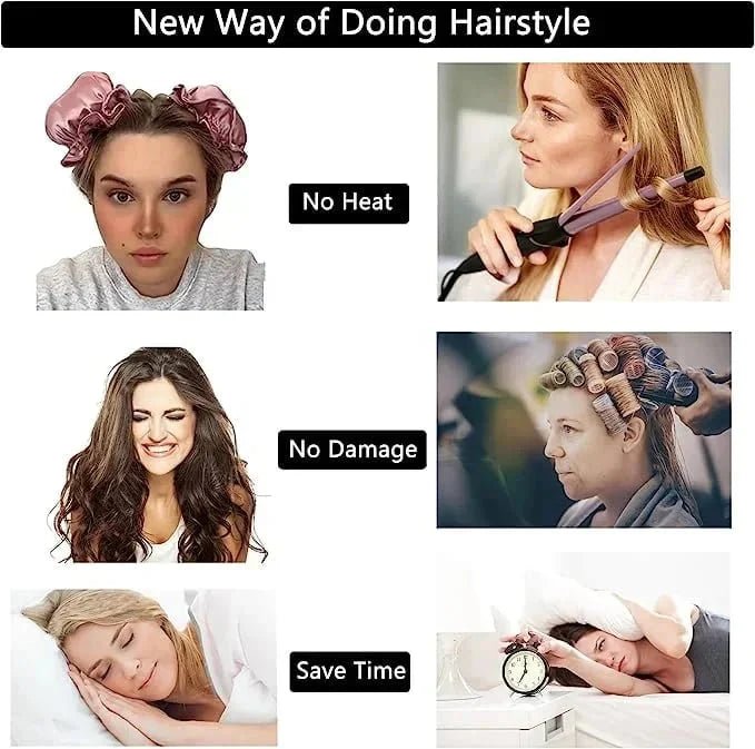 Satin Heatless Curling Buns Set (1 + 1 FREE) - Lovitzo