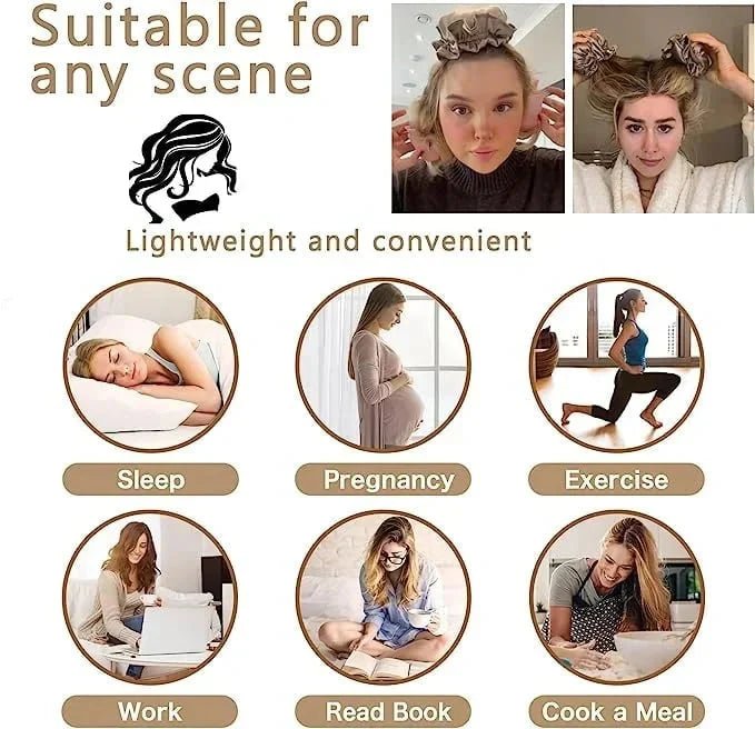 Satin Heatless Curling Buns Set (1 + 1 FREE) - Lovitzo