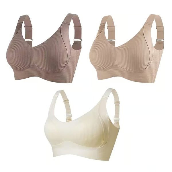 Sculptiva - Sleek Ribbed Bra with Wireless Confidence - Lovitzo