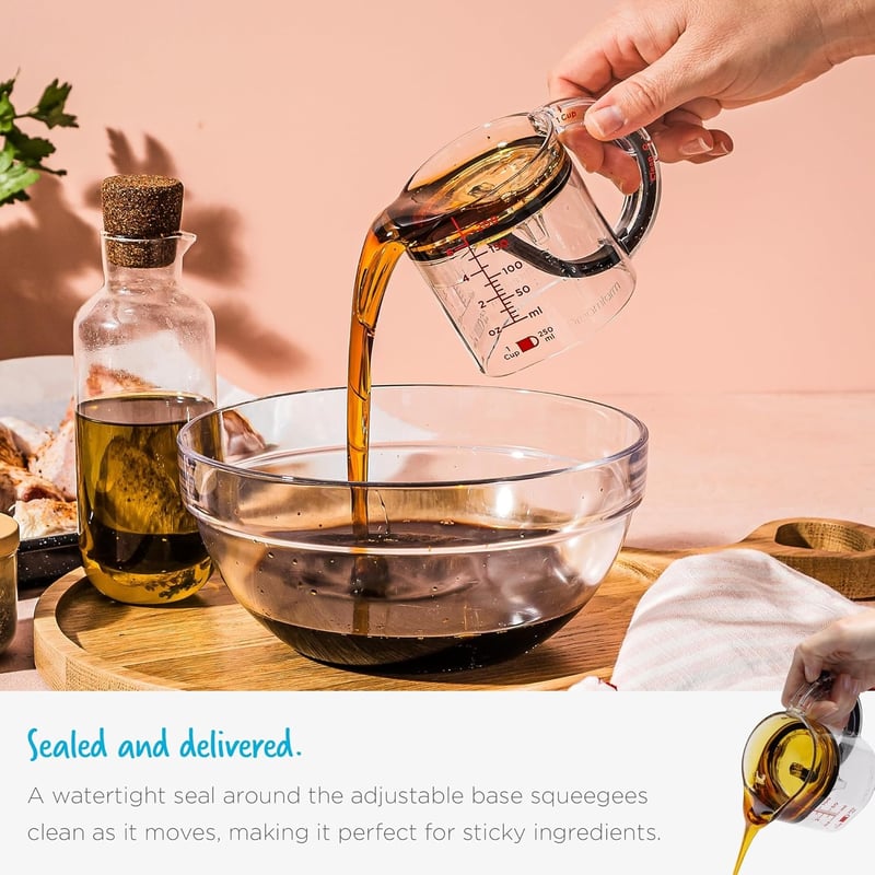 SealSwift - 4 - in - 1 Adjustable Cup | Mess - Free Measurements with Sticky Foods - Lovitzo