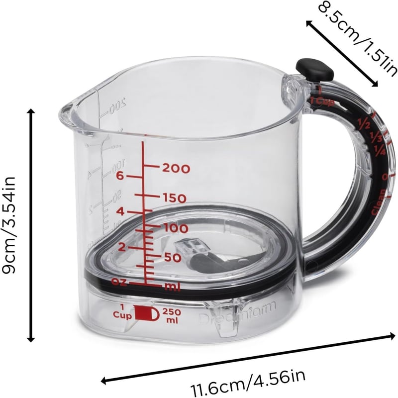 SealSwift - 4 - in - 1 Adjustable Cup | Mess - Free Measurements with Sticky Foods - Lovitzo