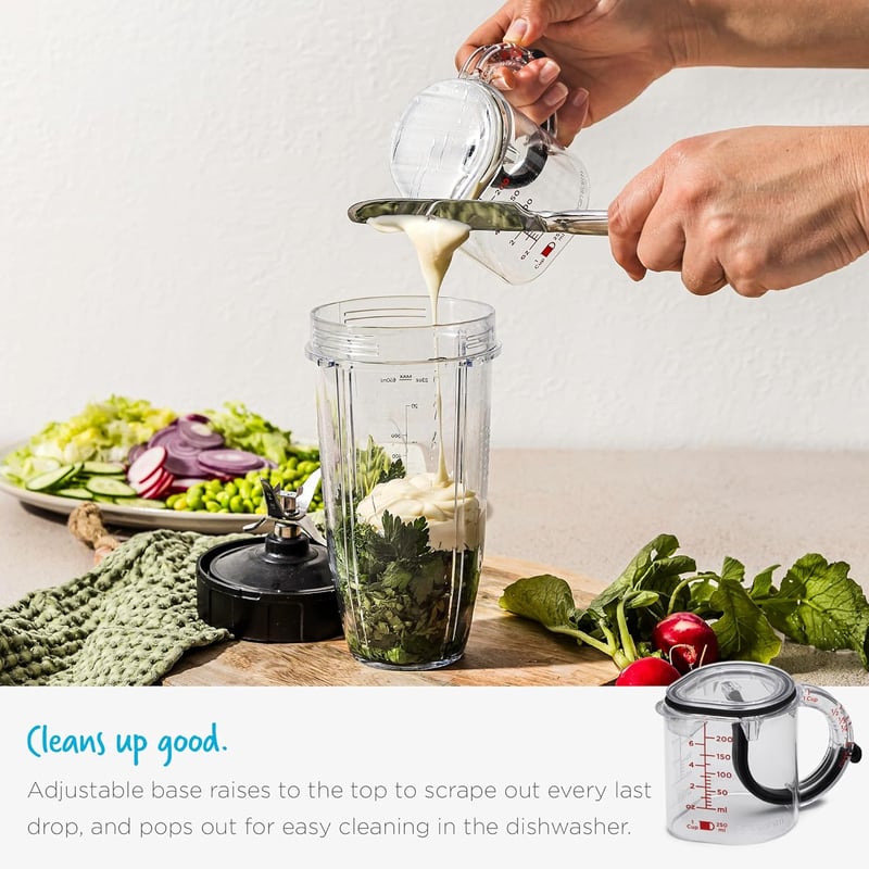 SealSwift - 4 - in - 1 Adjustable Cup | Mess - Free Measurements with Sticky Foods - Lovitzo