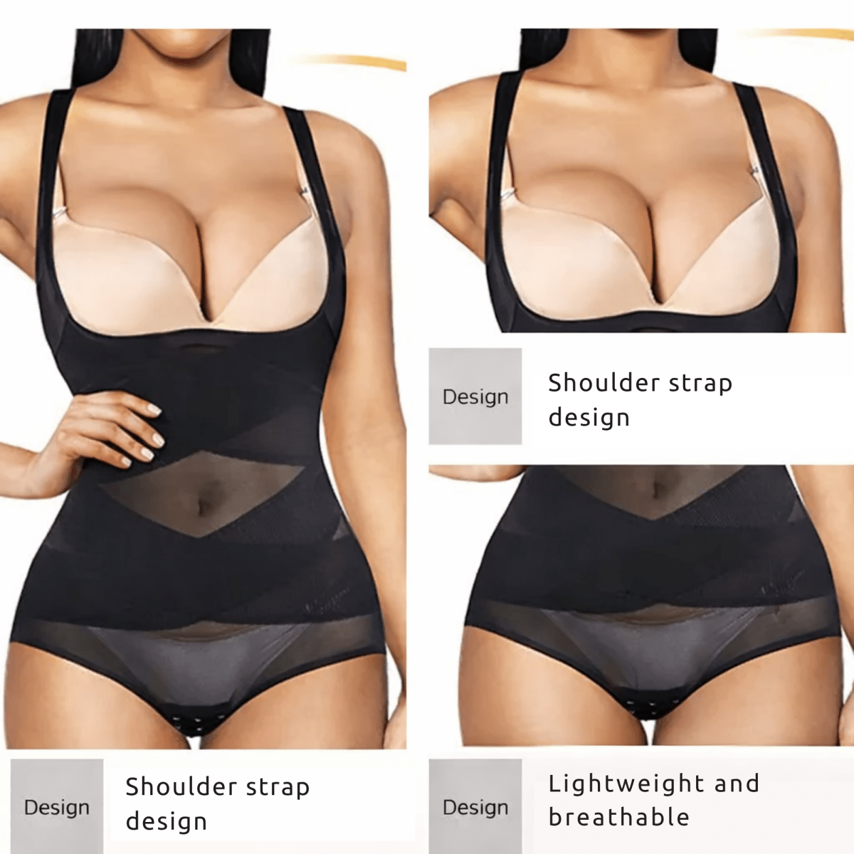 Shapewear Bodysuit for Women | Seamless & Figure - Shaping | Tummy Control Effect | ShapeLuxe - Lovitzo