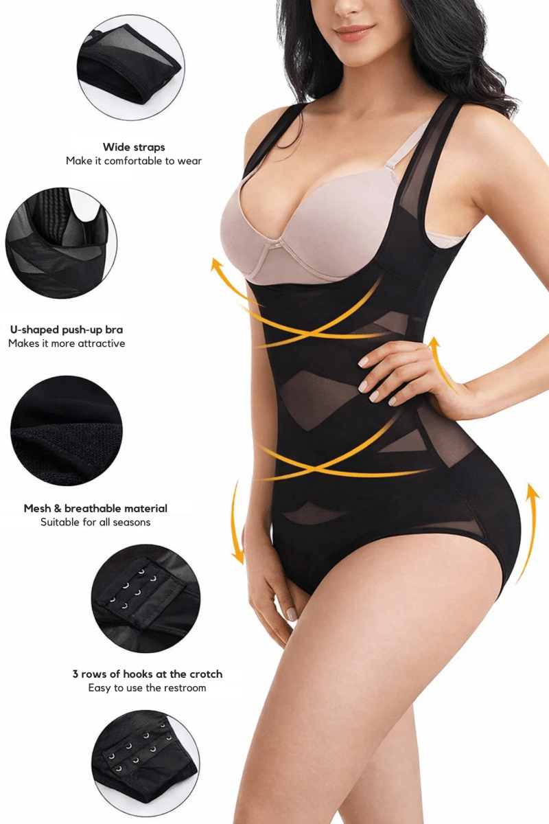 Shapewear Bodysuit for Women | Seamless & Figure - Shaping | Tummy Control Effect | ShapeLuxe - Lovitzo