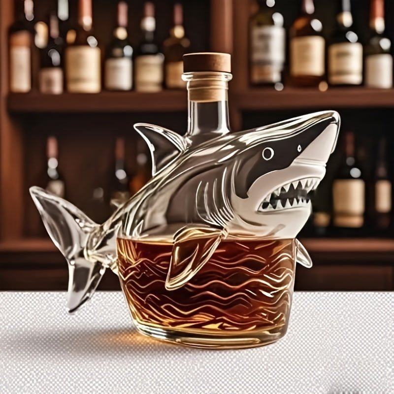 SharkSpark™ / Empty Great White Shark Whiskey Decanter (No Alcohol Included) - Lovitzo