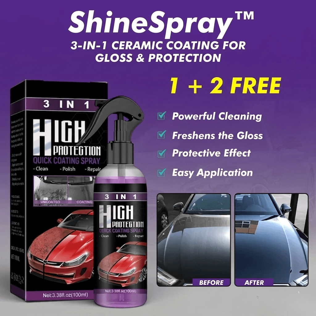 ShineSpray – 3 - in - 1 Ceramic Coating for Shine & Protection - Lovitzo
