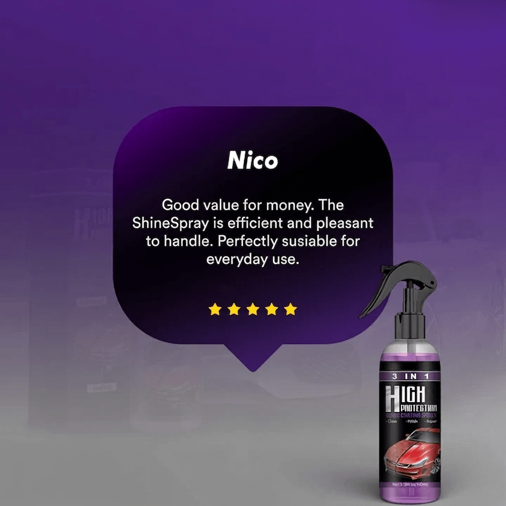 ShineSpray – 3 - in - 1 Ceramic Coating for Shine & Protection - Lovitzo