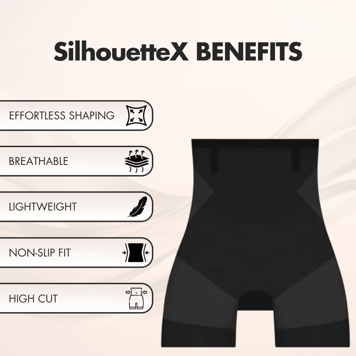 SilhouetteX – Shaping Seamless Shorts - Lovitzo