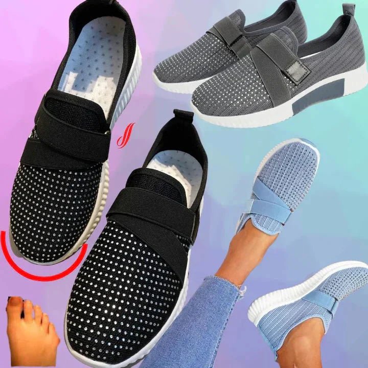 Slip - on sneakers for women with Velcro closure | Improve your walking posture! - Lovitzo