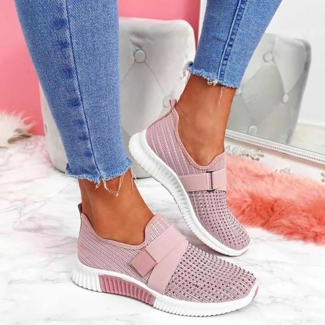 Slip - on sneakers for women with Velcro closure | Improve your walking posture! - Lovitzo