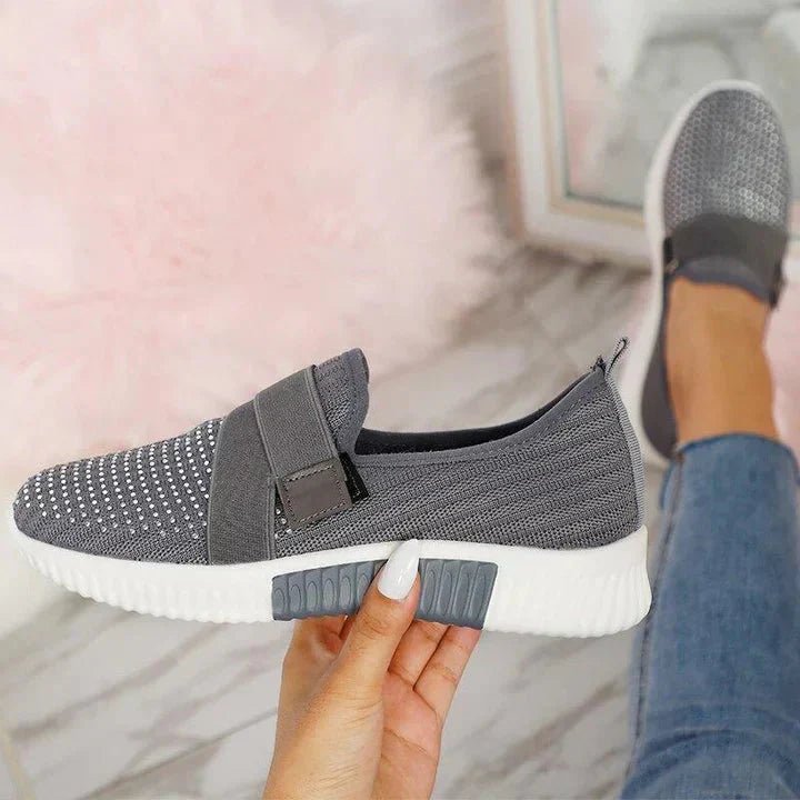 Slip - on sneakers for women with Velcro closure | Improve your walking posture! - Lovitzo