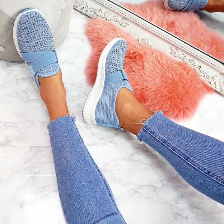 Slip - on sneakers for women with Velcro closure | Improve your walking posture! - Lovitzo