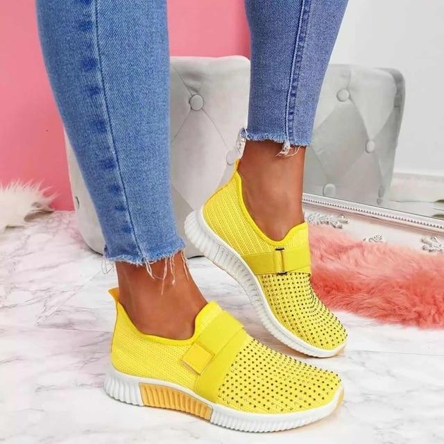 Slip - on sneakers for women with Velcro closure | Improve your walking posture! - Lovitzo