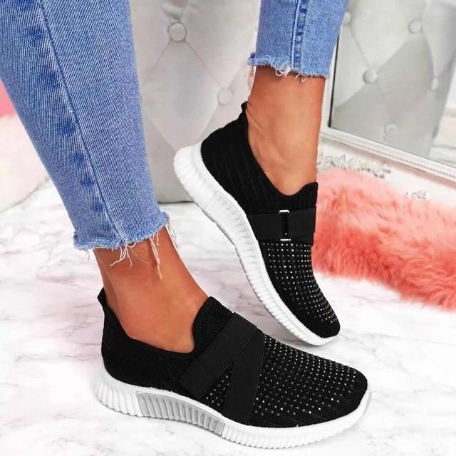 Slip - on sneakers for women with Velcro closure | Improve your walking posture! - Lovitzo