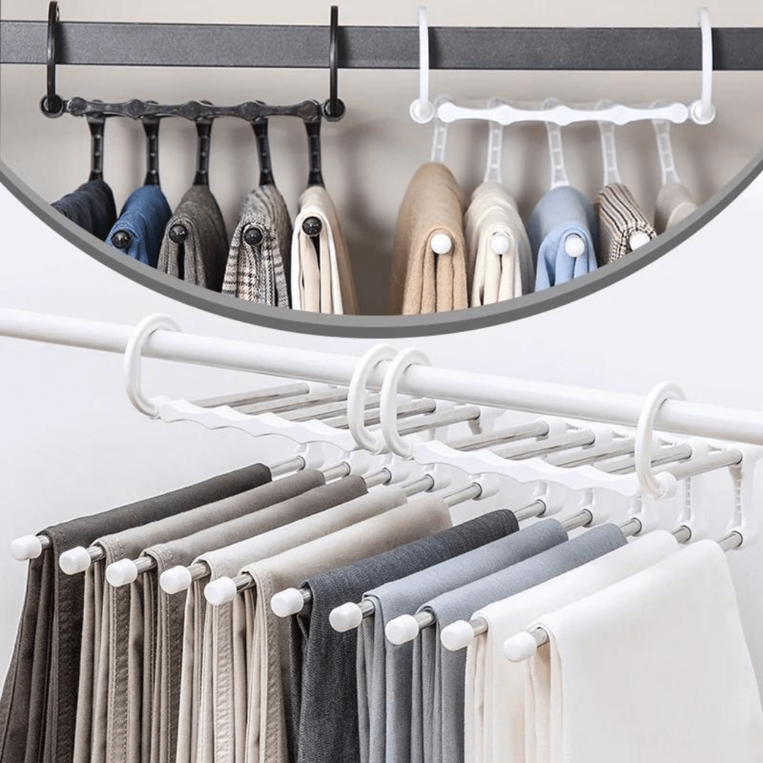 SpaceRack Foldable 5 - in - 1 Hangers [50% Discount] - Lovitzo
