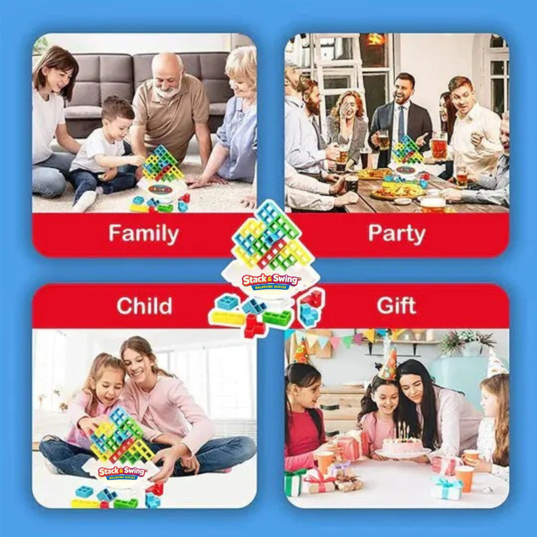 Stack & Swing™ / Educational Magnetic Tower Game - Lovitzo