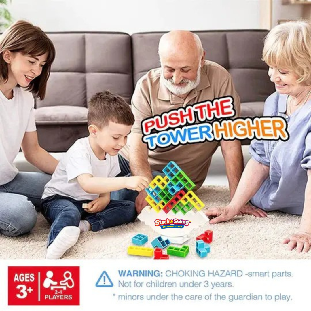 Stack & Swing™ / Educational Magnetic Tower Game - Lovitzo