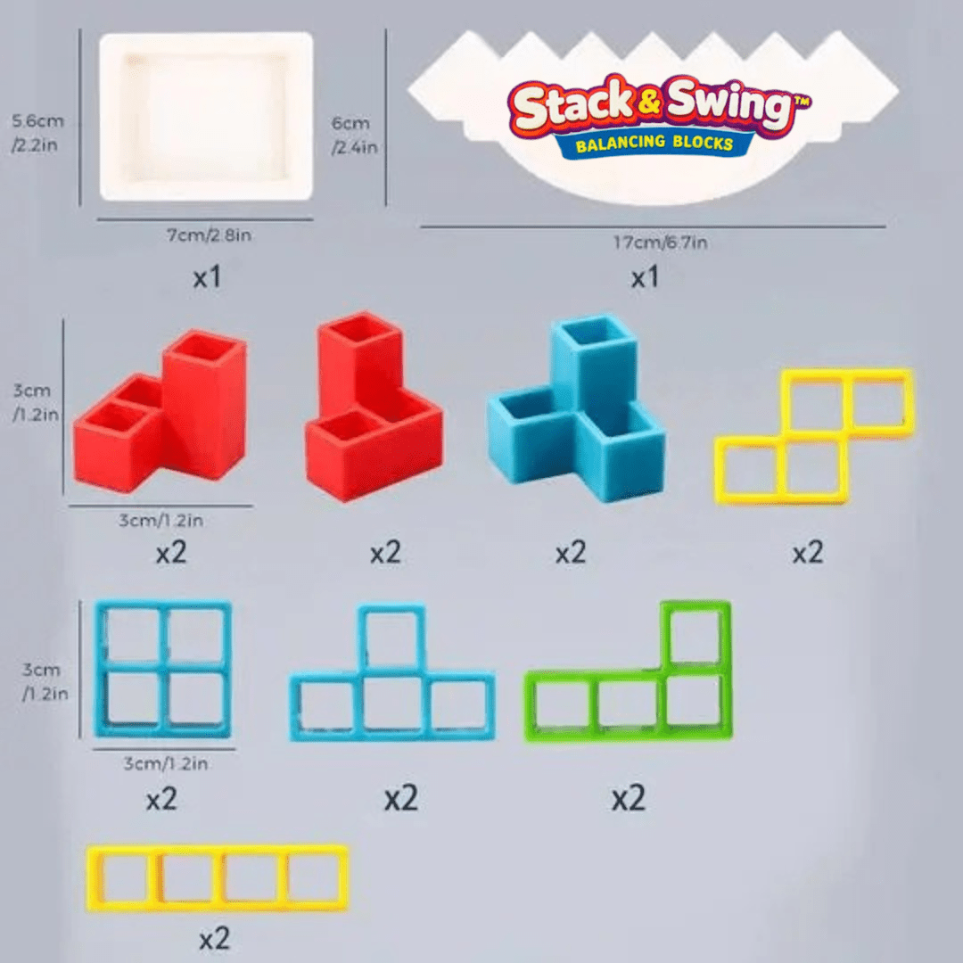 Stack & Swing™ / Educational Magnetic Tower Game - Lovitzo