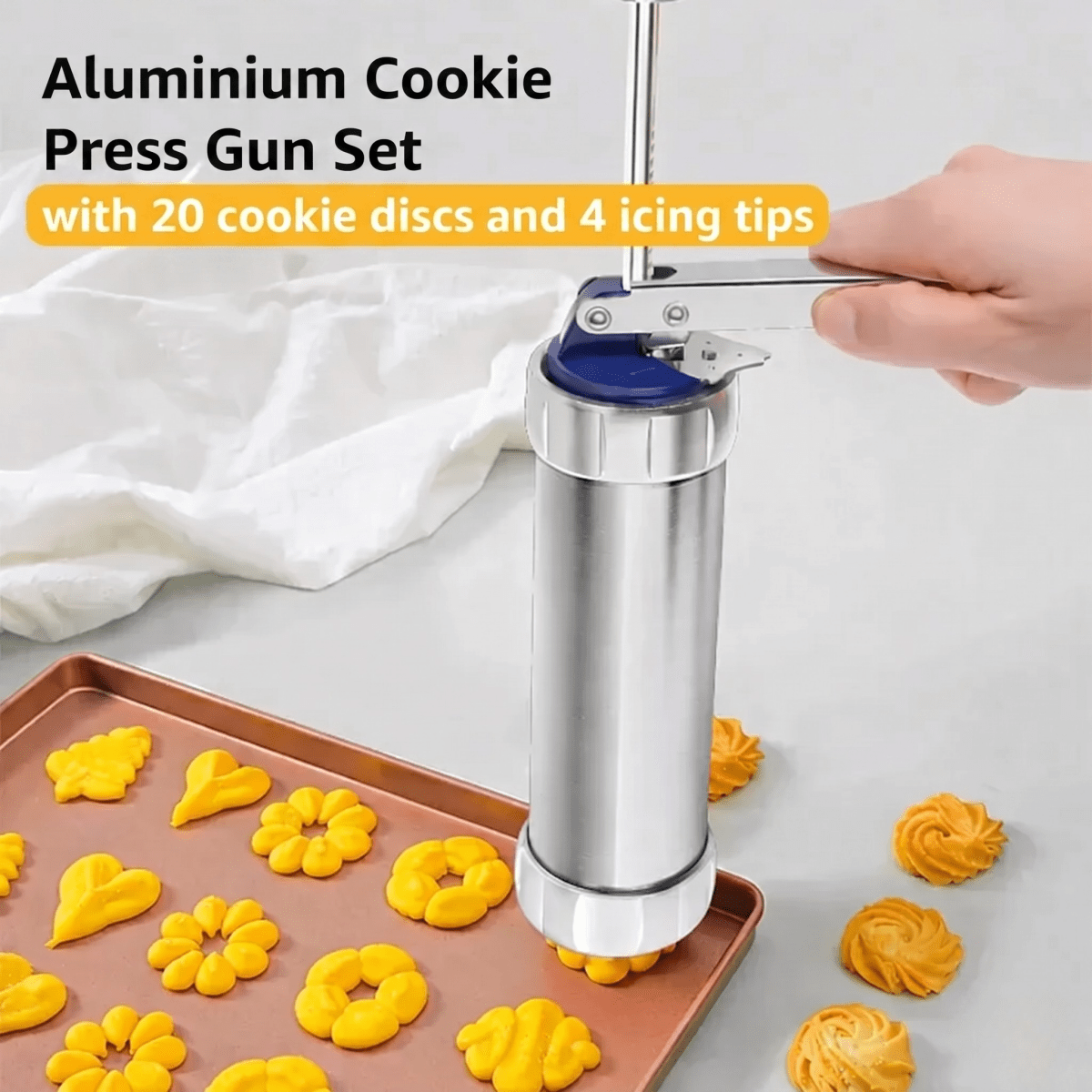 Stainless Steel Cookie Press | Perfect for Even Cookies | Bakevia - Lovitzo
