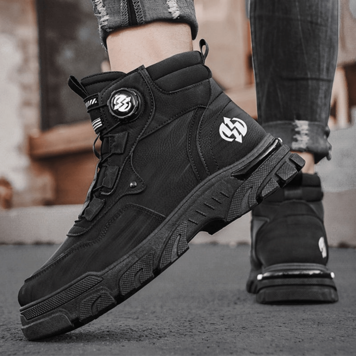 SteelFit Pro – Rugged work - style shoes that adjust in 2 seconds - Lovitzo