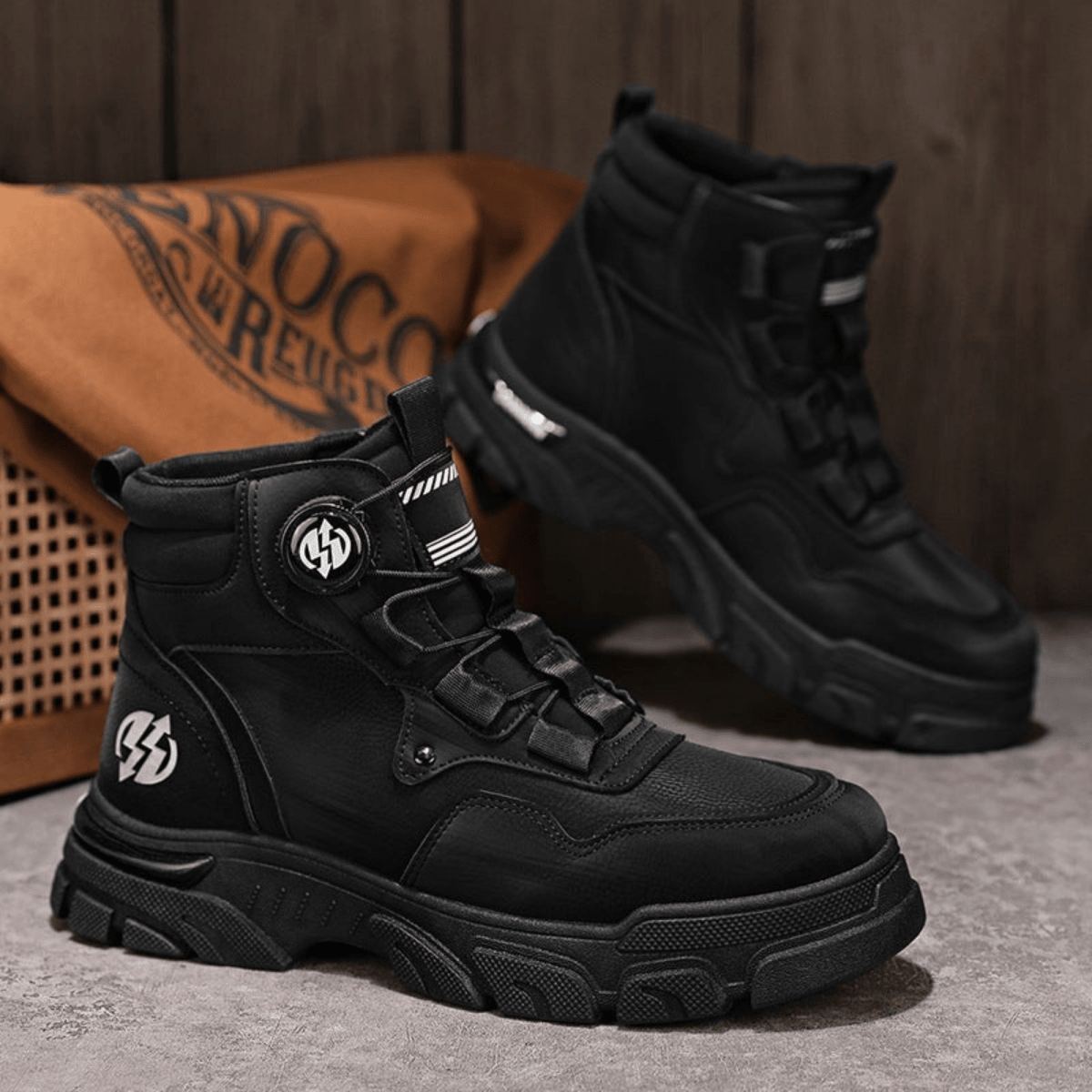 SteelFit Pro – Rugged work - style shoes that adjust in 2 seconds - Lovitzo
