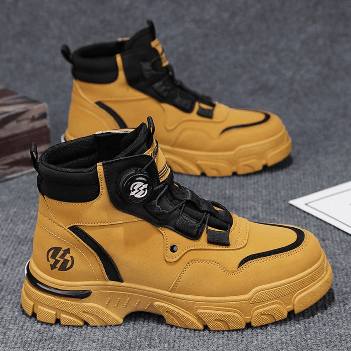 SteelFit Pro – Rugged work - style shoes that adjust in 2 seconds - Lovitzo