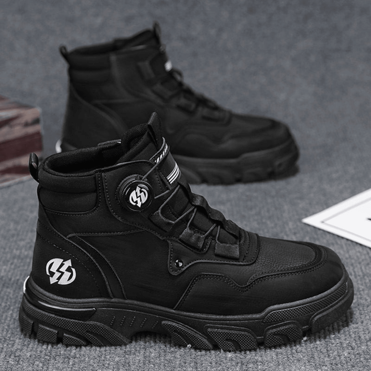 SteelFit Pro – Rugged work - style shoes that adjust in 2 seconds - Lovitzo