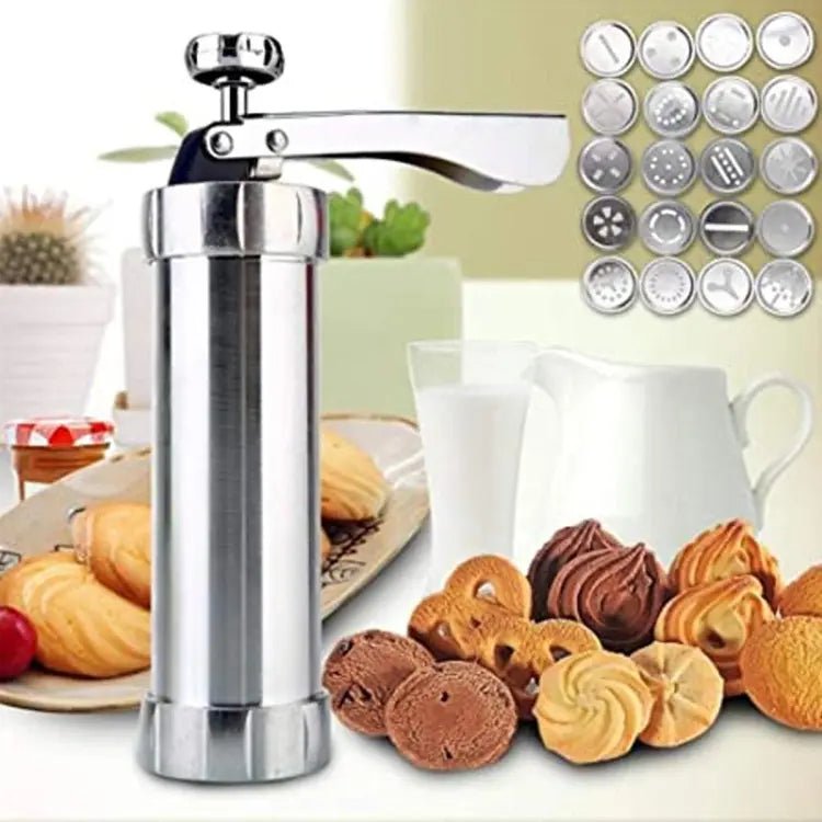 SteelPress – Stainless Steel Cookie Press for Perfect Even Cookies - Lovitzo